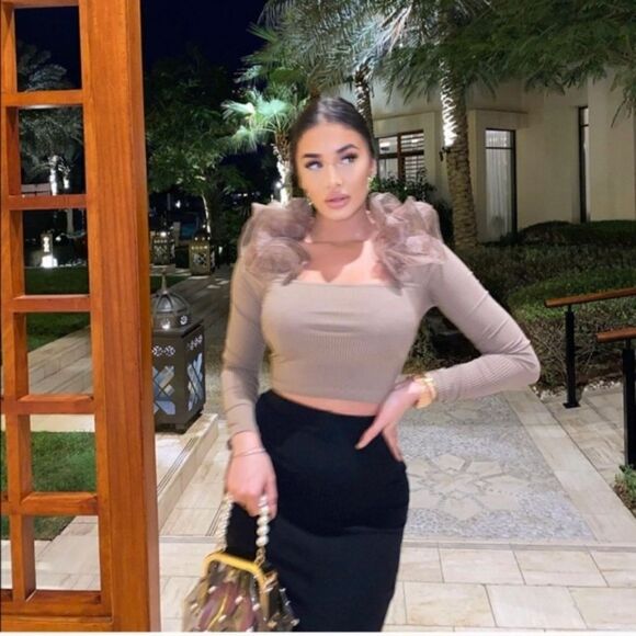 ZARA ORGANZA TOP - Picture 3 of 5